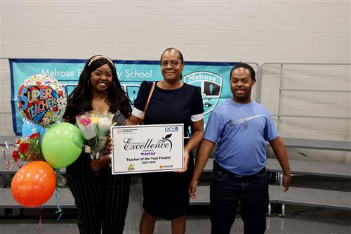 Amber Holmes with Family
